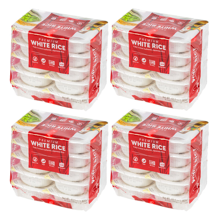 Microwavable Instant Premium White Rice, 10 Pack (6.3Oz/180g) - IRIS USA, Inc.