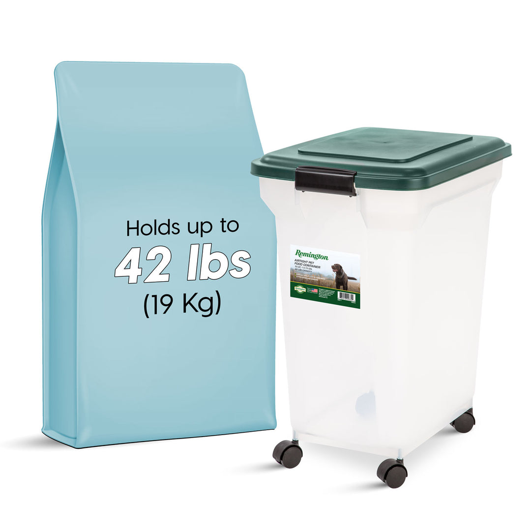 Remington Airtight Pet Food Container - 55 QT - IRIS USA