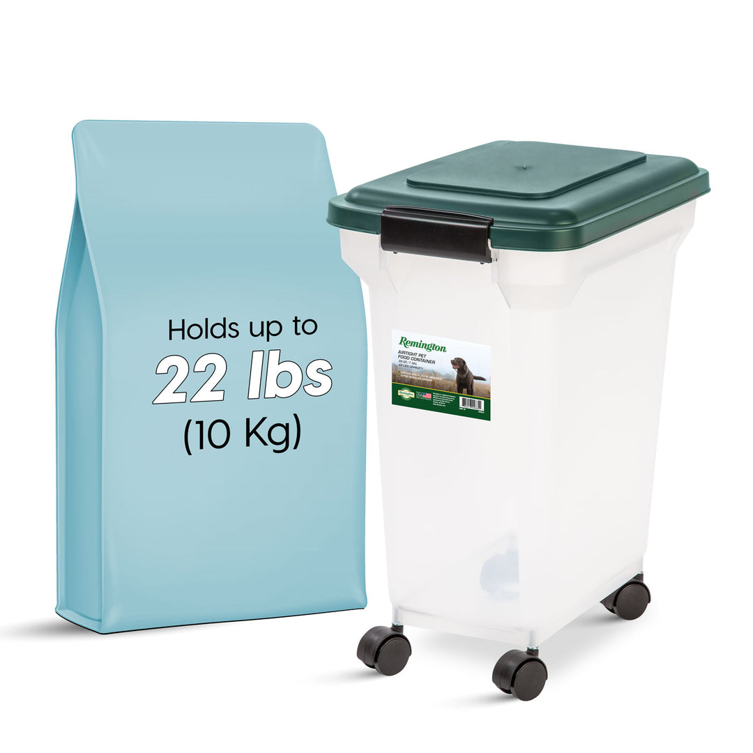 Remington Airtight Pet Food Container - 28 QT - IRIS USA