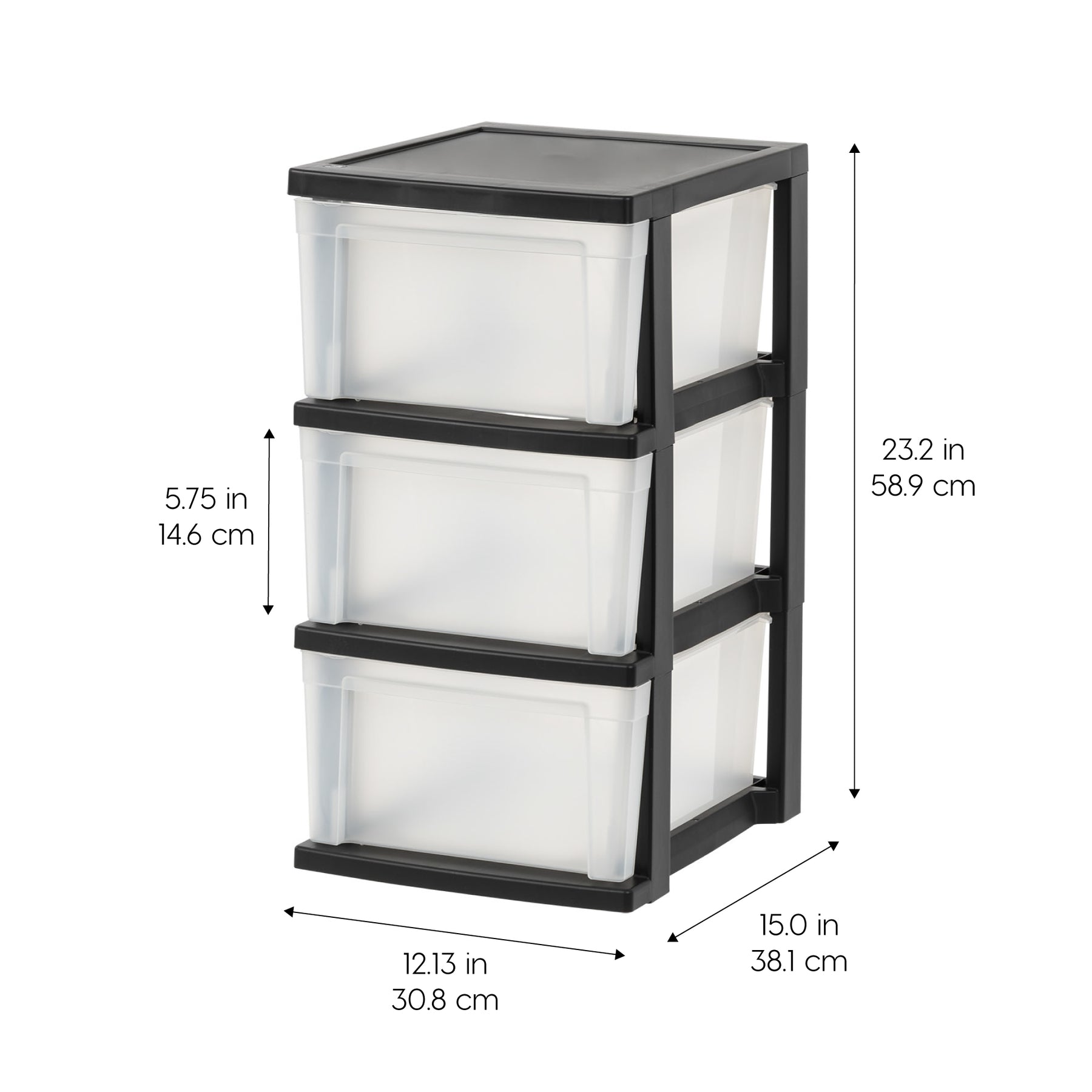 3 Drawer Plastic Organizers and Storage 2 Pack – IRIS USA, Inc.