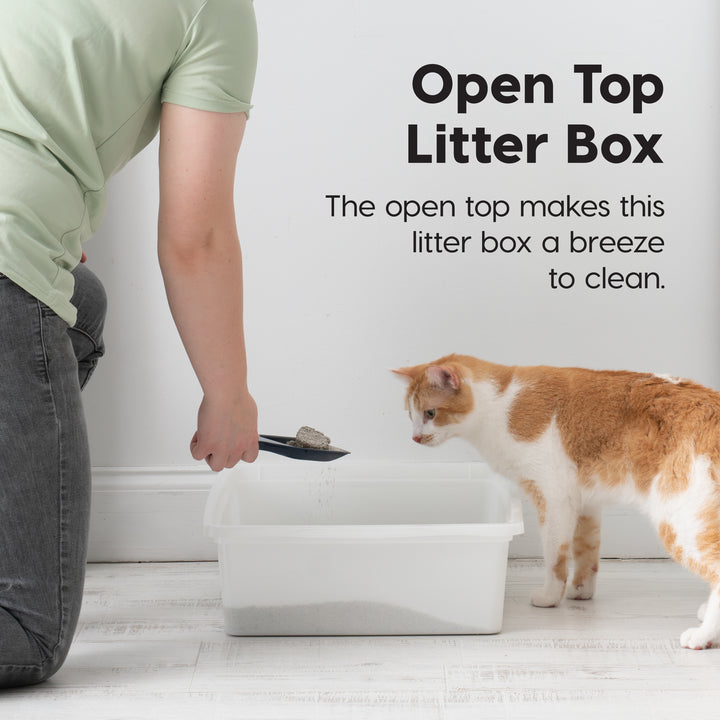 Large Open Top Cat Litter Tray – IRIS USA - Main Image