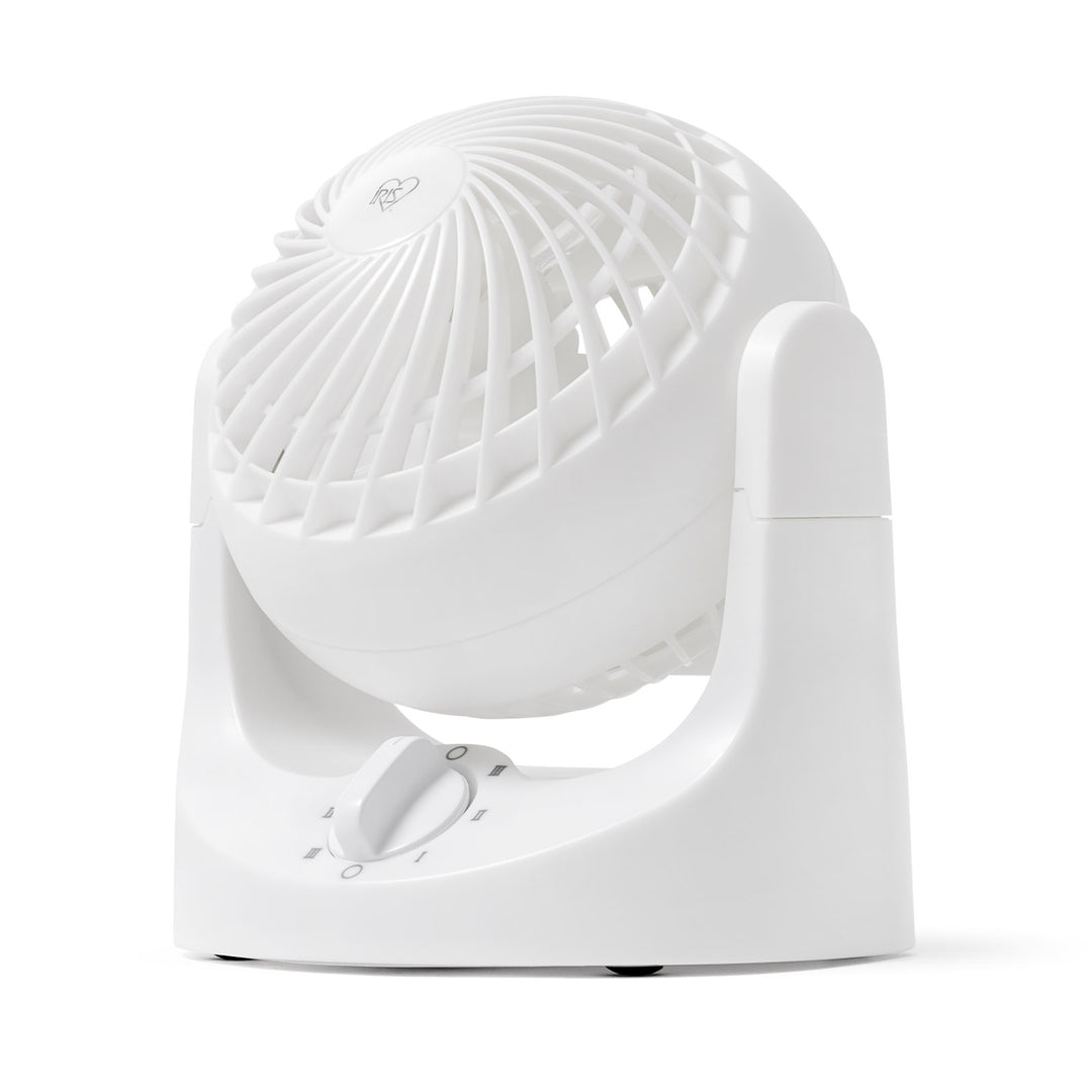 IRIS Mini Desktop Fan Adjustable Tilt, 3 Speeds, 3 in. Fan, White - IRIS USA