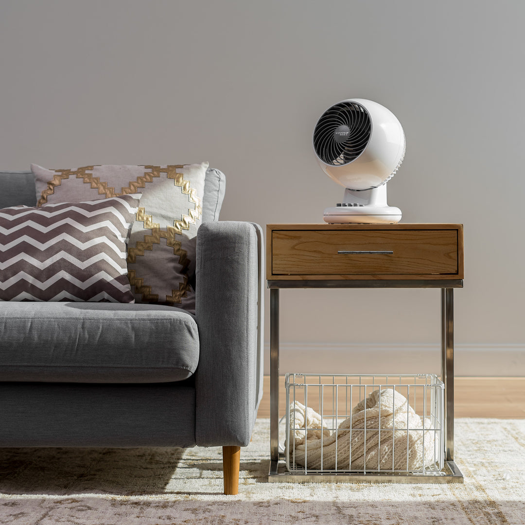 WOOZOO Oscillating Fan with Timer, 3 Speed Settings, White