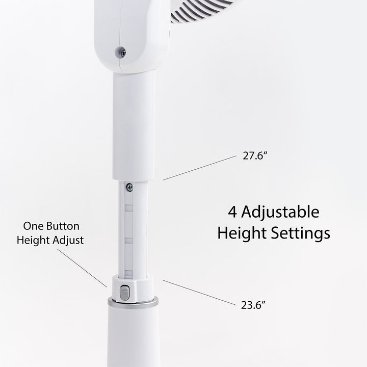 WOOZOO® SD15T - 360 Oscillating Pedestal Standing Fan - IRIS USA, Inc.