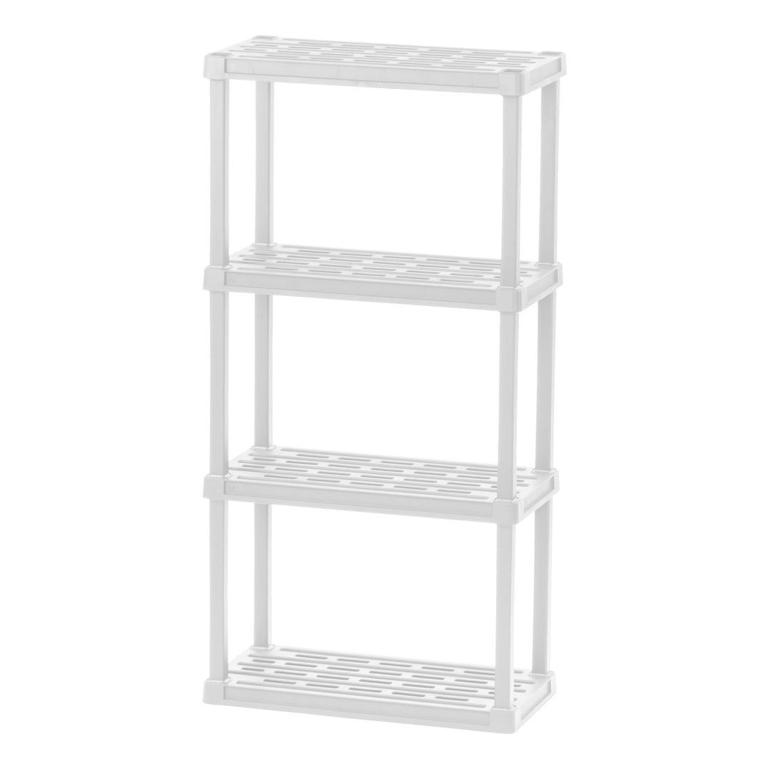 Multi-purpose Shelf Display Rack, White - IRIS USA