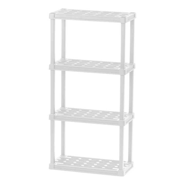 Multi-purpose Shelf Display Rack, White - IRIS USA
