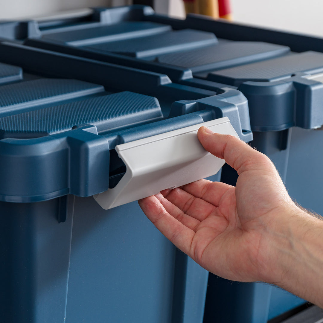 Eco-Friendly Heavy 20qt. Duty Totes for Storage with Easy-Grip Handles, 6 Pack - IRIS USA