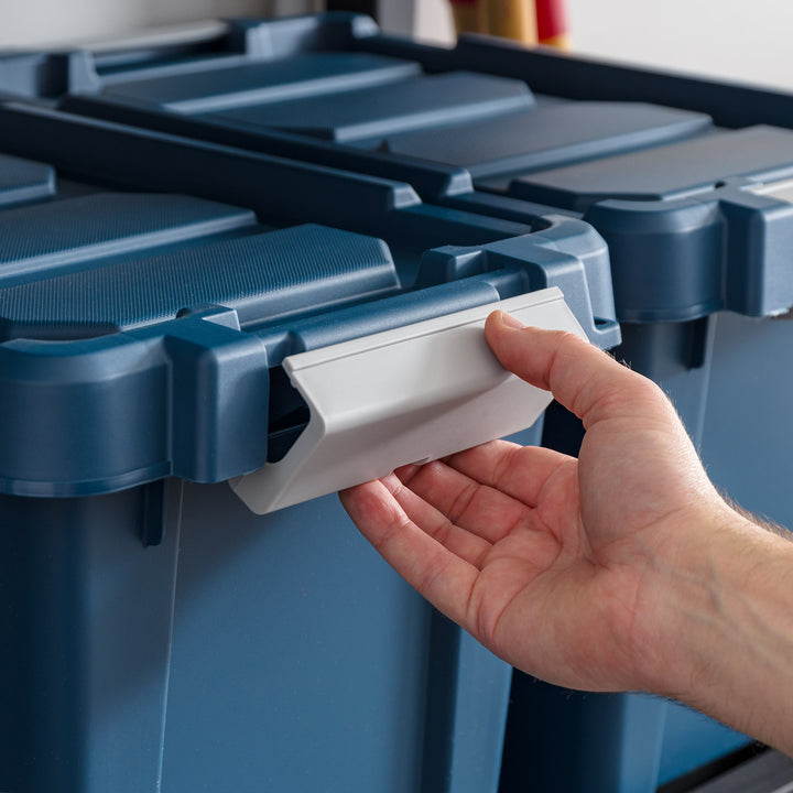 Eco-Friendly Heavy 20qt. Duty Totes for Storage with Easy-Grip Handles, 6 Pack - IRIS USA