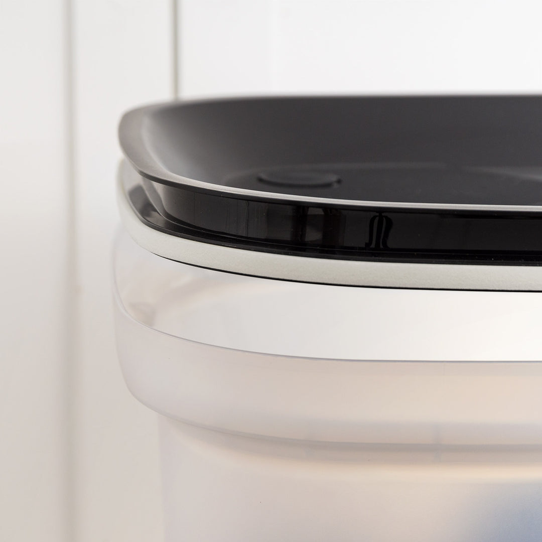 Pet Food Storage Container 25 lbs, Premium 60% Improved Airtight Seal with Air Valve, 2 Cup Scoop, Removable Wheels, Easy to Open - IRIS USA