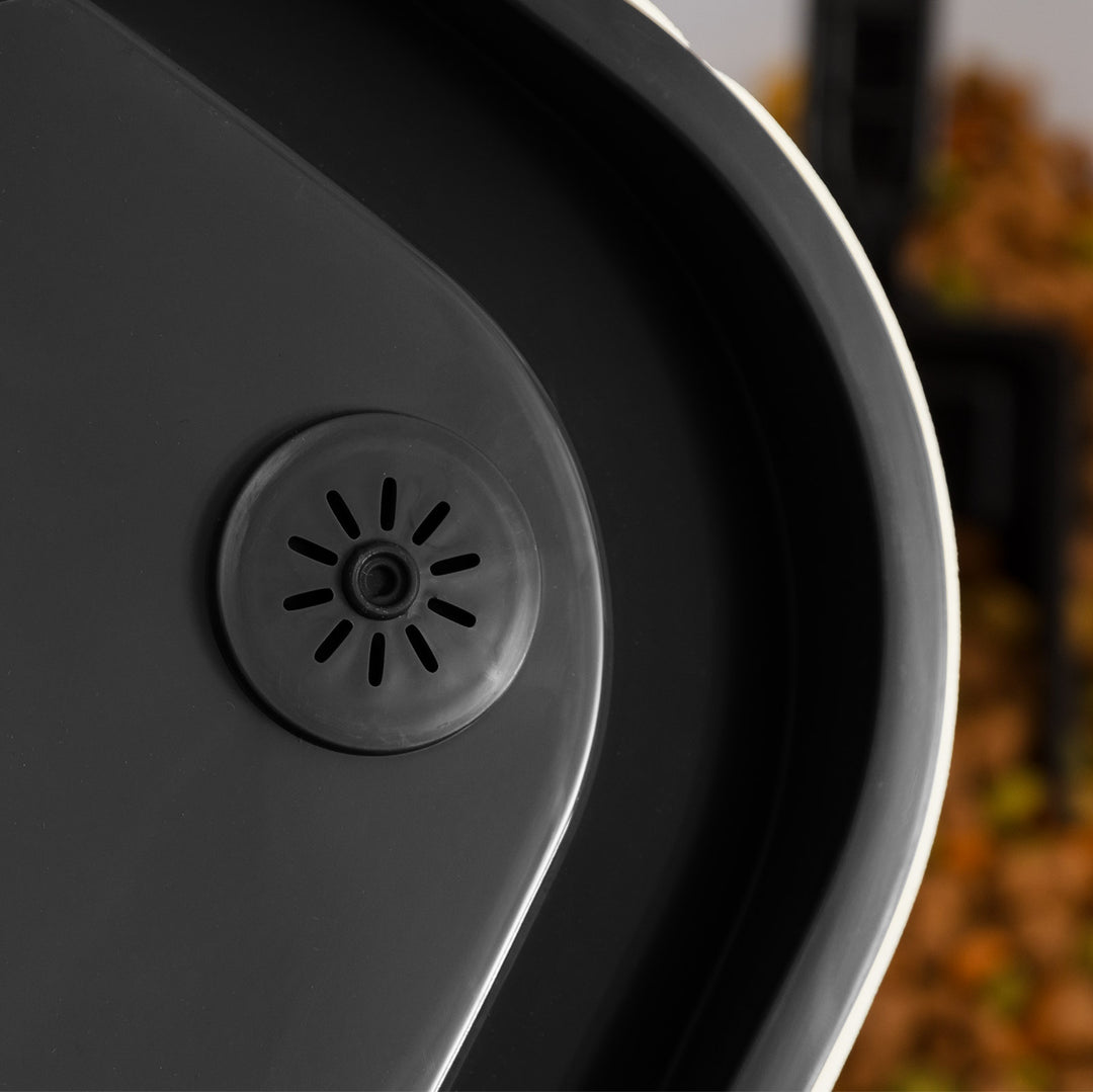 Pet Food Storage Container 25 lbs, Premium 60% Improved Airtight Seal with Air Valve, 2 Cup Scoop, Removable Wheels, Easy to Open - IRIS USA