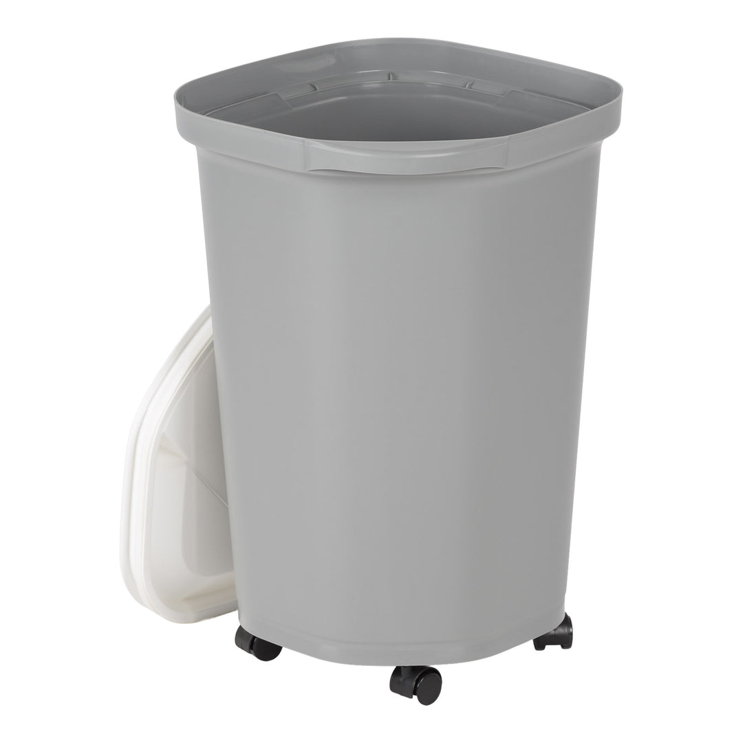25 Lbs. Airtight Pet Food Container | Dog & Cat Food Storage Bin - IRIS USA