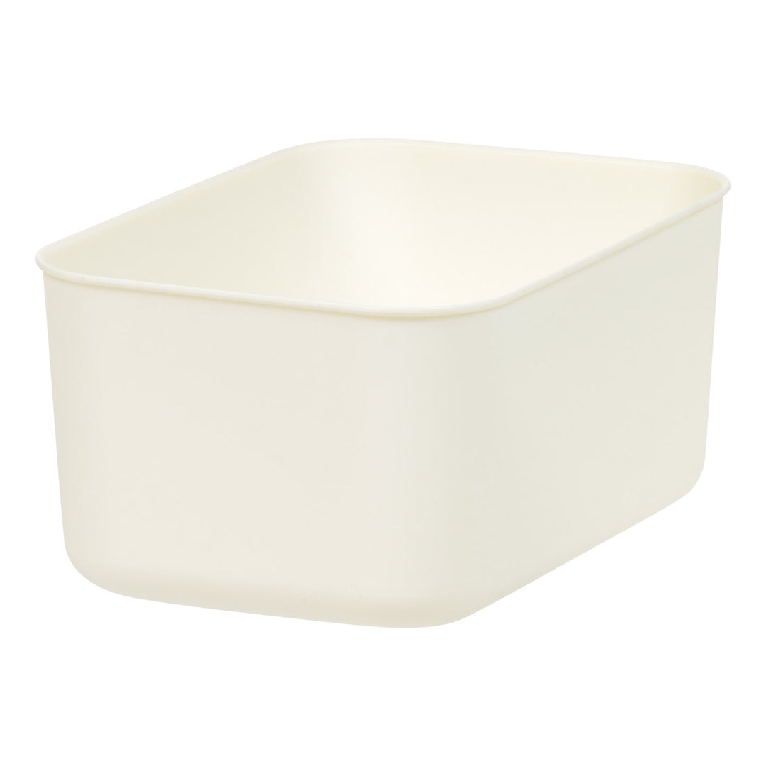 Small Plastic Storage Organizer Basket, Off-White - IRIS USA, Inc.