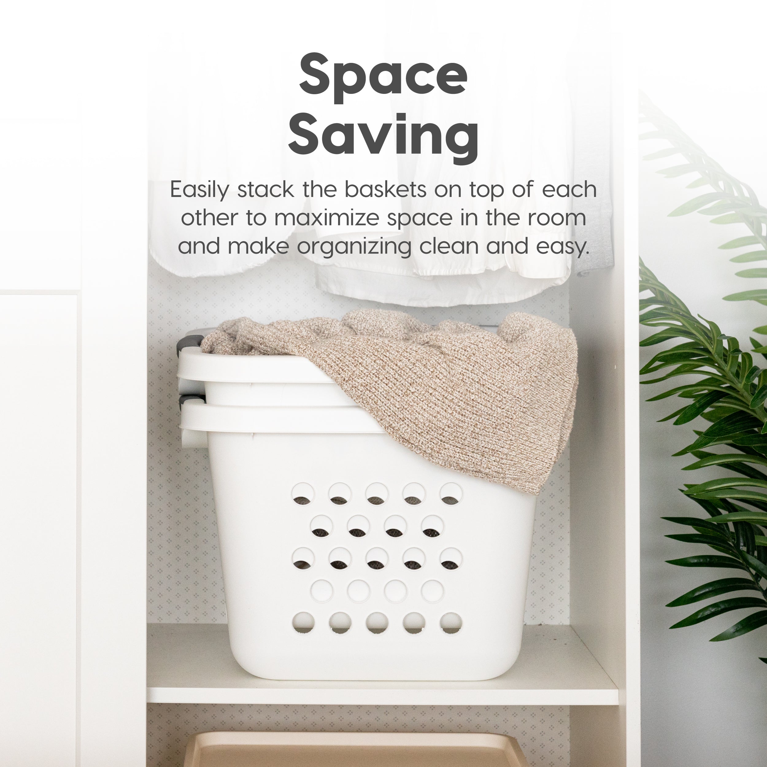 Compact Laundry Basket/Hamper 30L, 4 Pack – IRIS USA