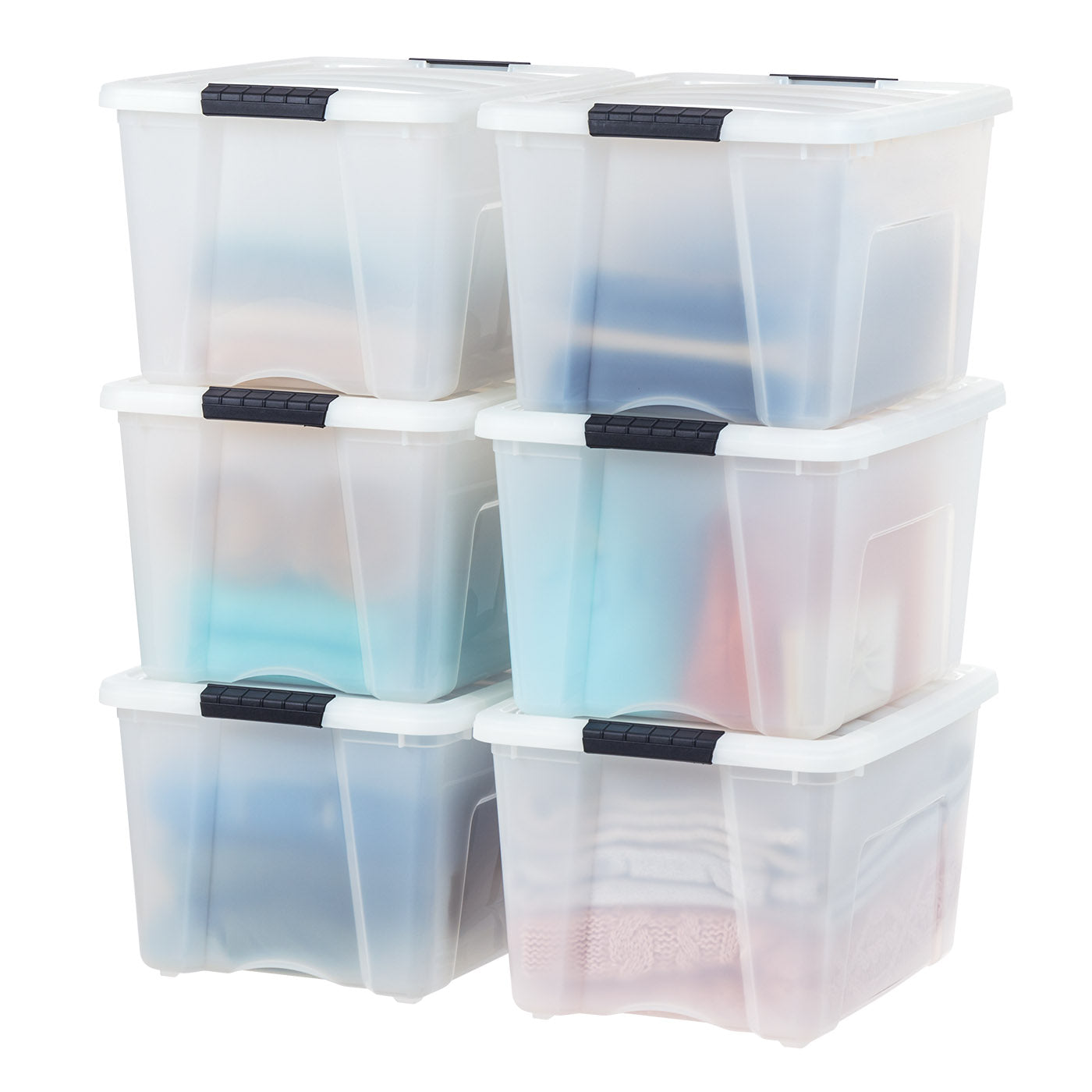 File Storage Pull Box Stack & Pull® Storage Box - 40 QT 6 Pack – IRIS USA