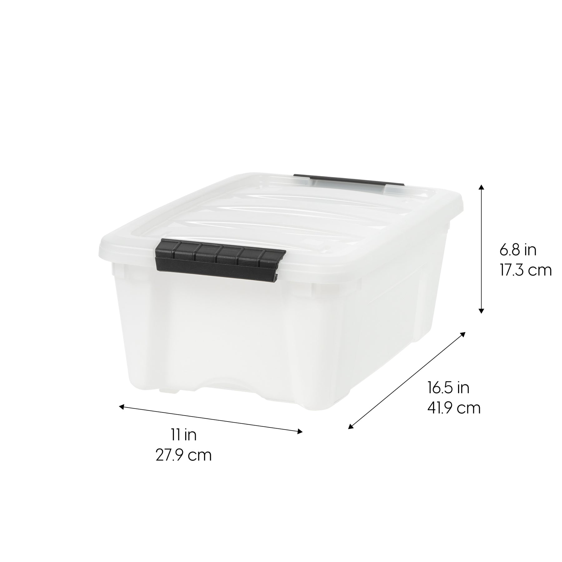 Stack & Pull® Storage Box - 12 QT, 4 Pack, Pearl – IRIS USA