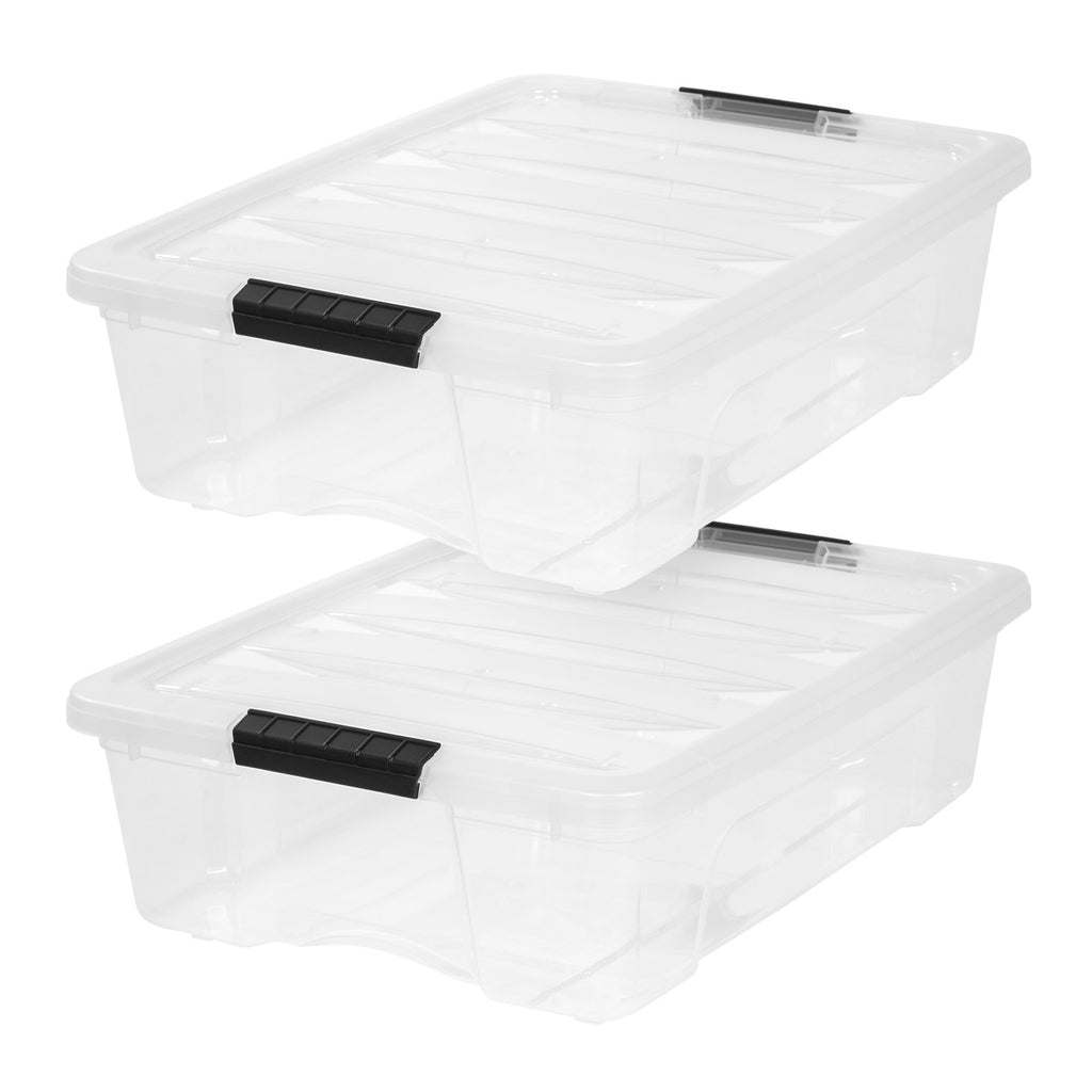 Stack & Pull® Storage Box - 27 QT 2 pack – IRIS USA