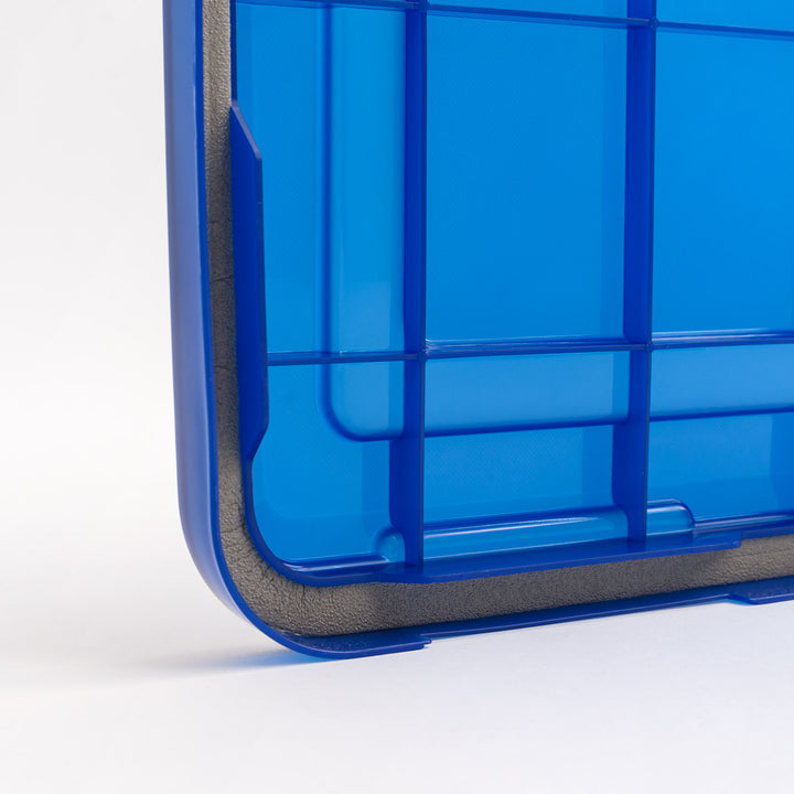 74 Qt. Weatherpro Airtight Plastic Bin Sealed Lid Secure Latching Buckles Clear Single Pk - IRIS USA, Inc.
