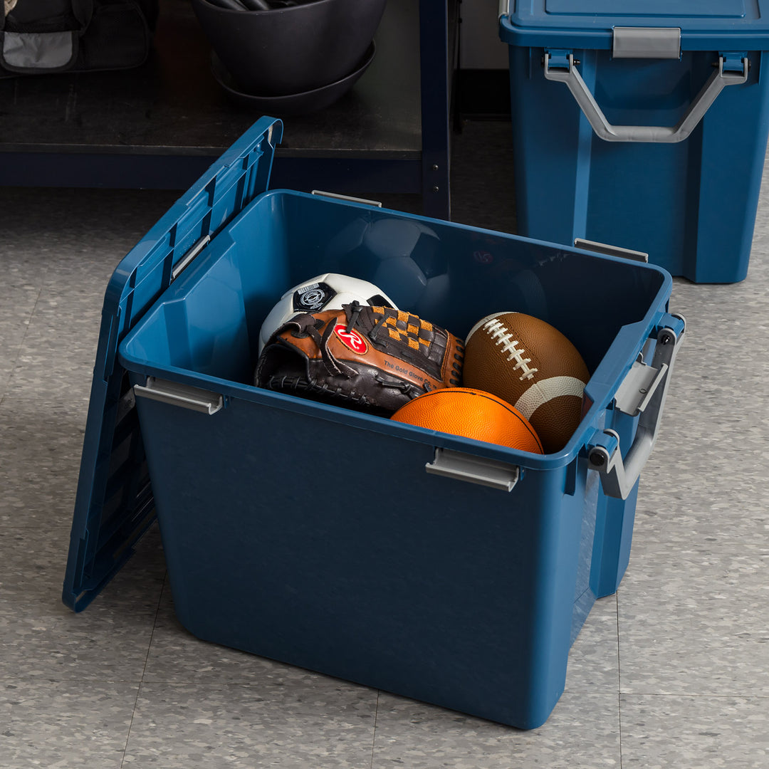 103Qt Eco-Friendly Heavy Duty Totes for Storage with Easy-Grip Handles, 2 Pack - IRIS USA