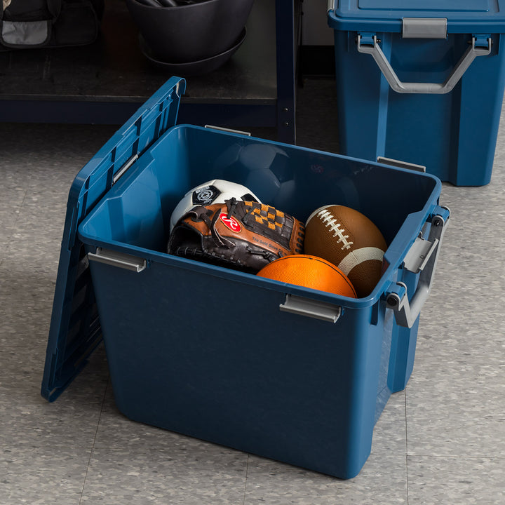 103Qt Eco-Friendly Heavy Duty Totes for Storage with Easy-Grip Handles, 2 Pack - IRIS USA