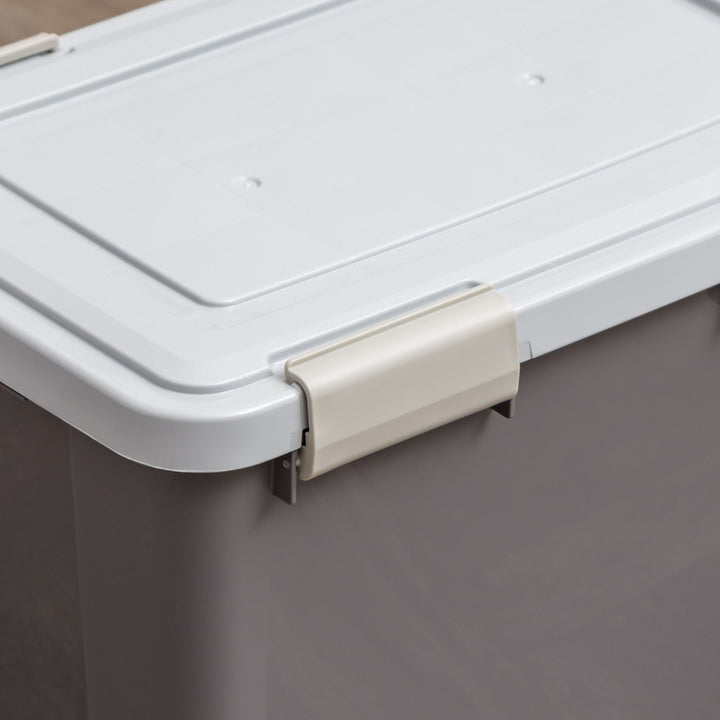 30 Lbs. Airtight Pet Food Container | Dog & Cat Food Storage Bin with Scoop - IRIS USA