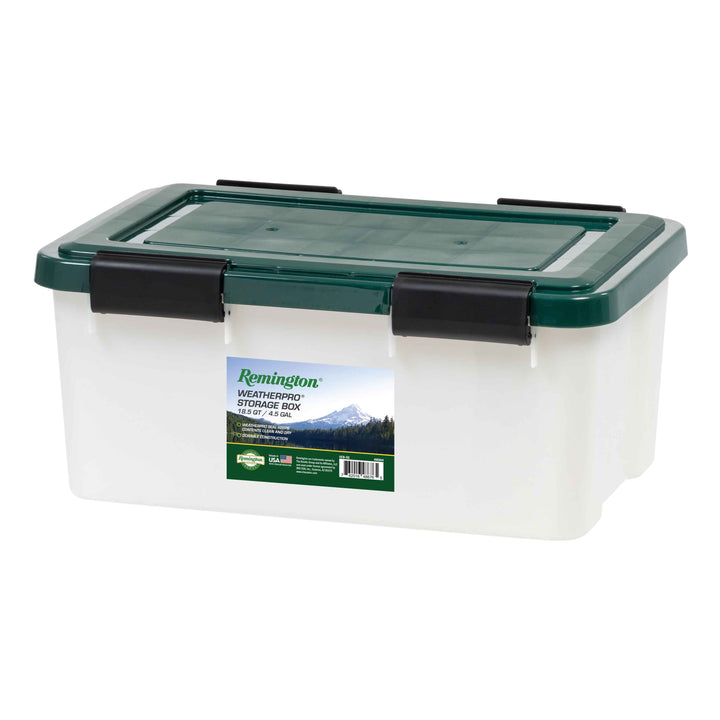 Remington Weathertight Heavy Duty Storage Tote 19Qt 6pk - IRIS USA