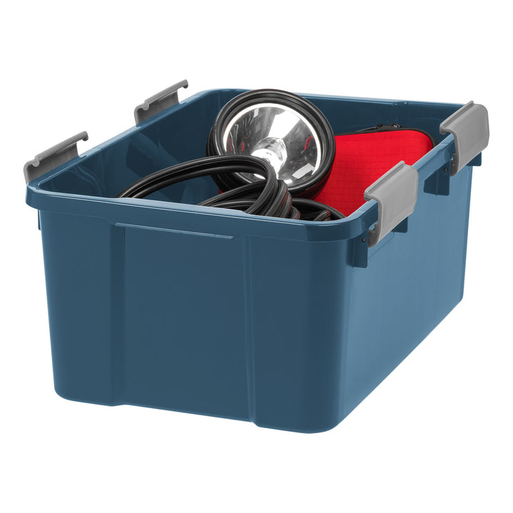 19Qt. Eco-Friendly Heavy Duty Totes for Storage with Easy-Grip Handles, 6 Pack - IRIS USA