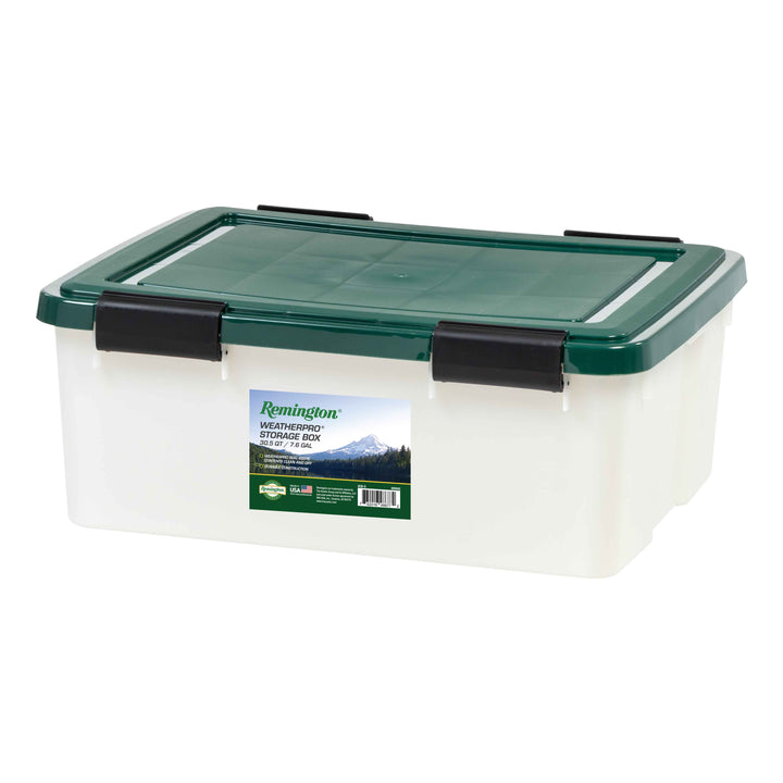 Remington Weathertight Heavy Duty Storage Tote 30.5Qt 6pk - IRIS USA