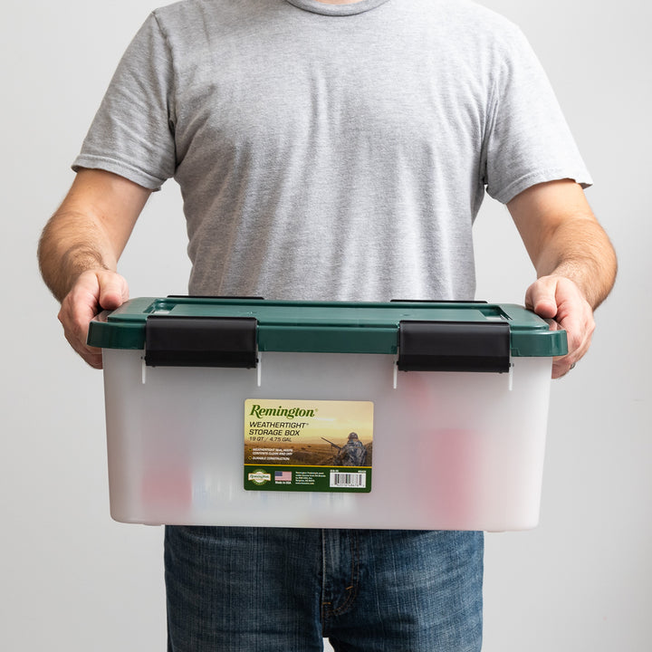 Remington Weathertight Heavy Duty Storage Tote 30.5Qt 6pk - IRIS USA