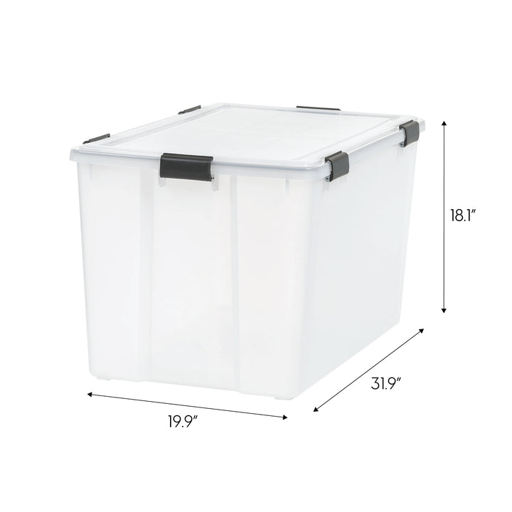 WeatherPro™ XL 156 Qt Storage Box - Clear - IRIS USA, Inc.