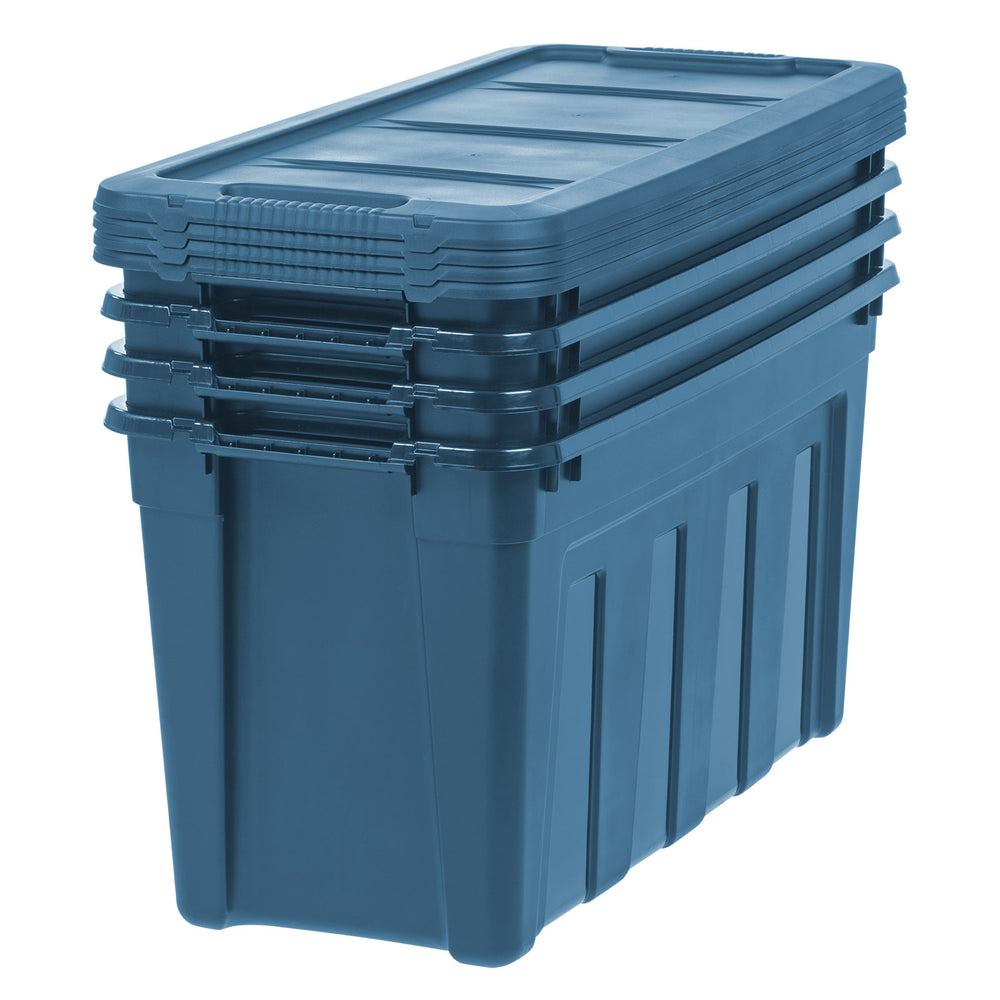144 qt. Eco-Friendly Heavy Duty Totes for Storage with Easy-Grip Handles, 4 Pack - IRIS USA