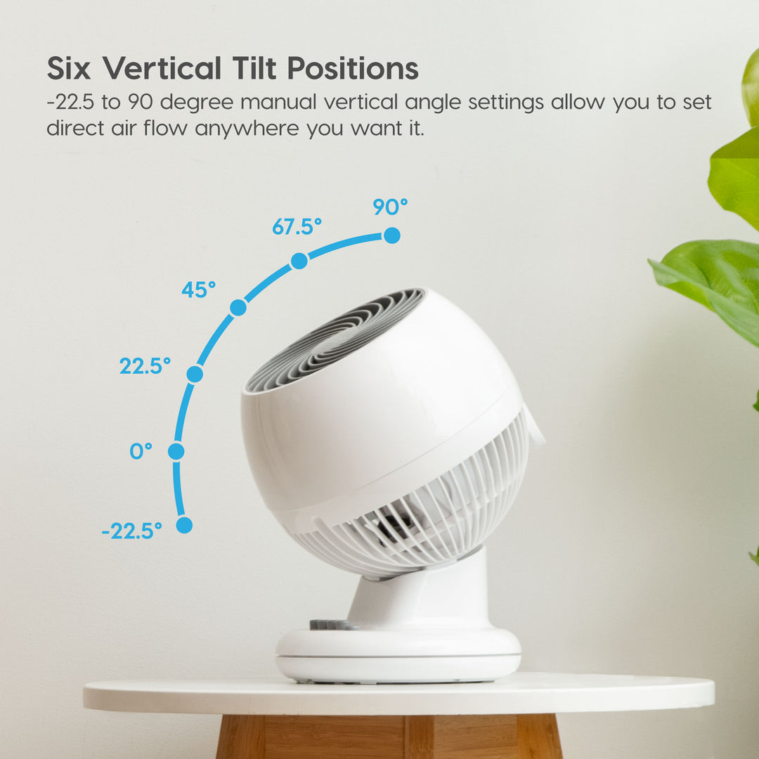 WOOZOO M15U Compact Oscillating Circulating Fan - IRIS USA