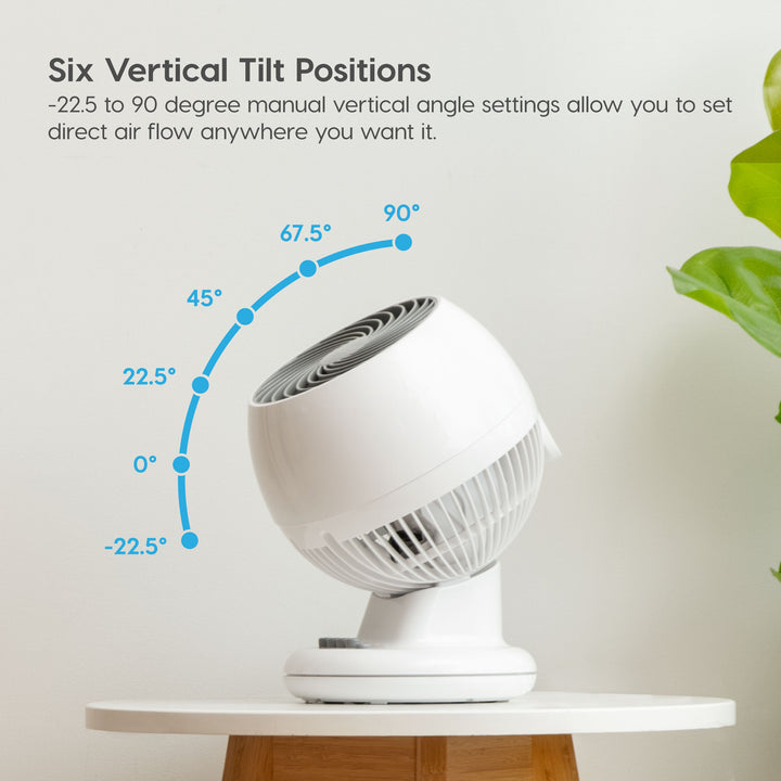 WOOZOO M15U Compact Oscillating Circulating Fan - IRIS USA