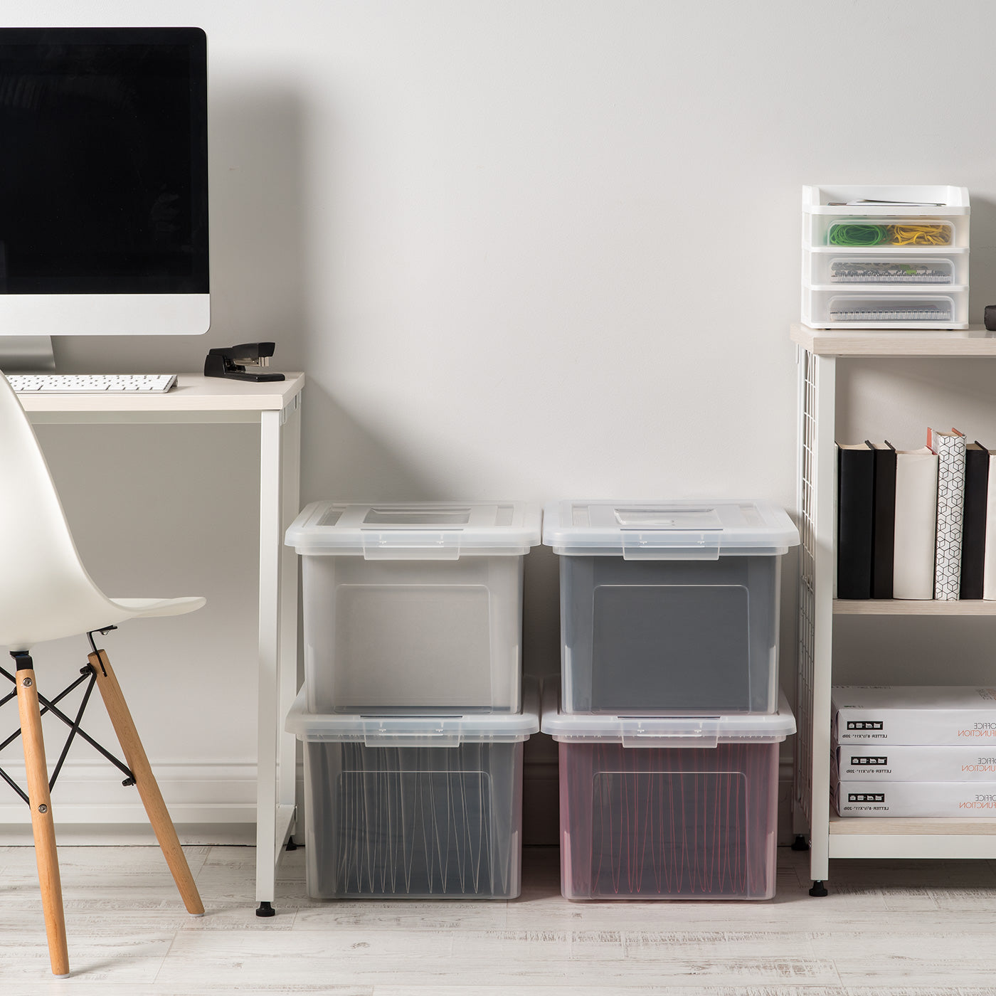 4 Pack Letter/Legal Size File Box – IRIS USA