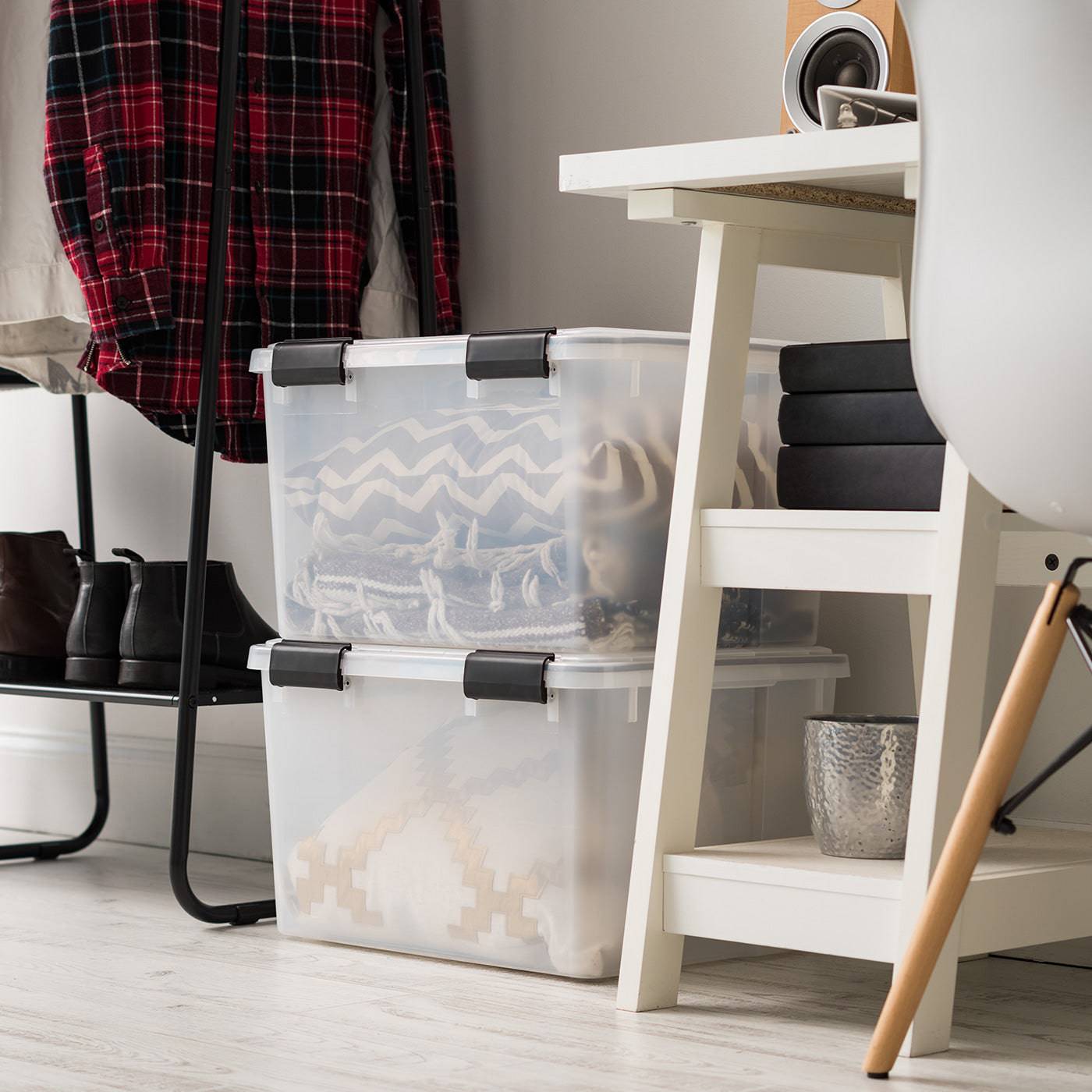 アイリス Storage Box, WeatherPro® 46 Qt 2 Pack, Clear – IRIS USA