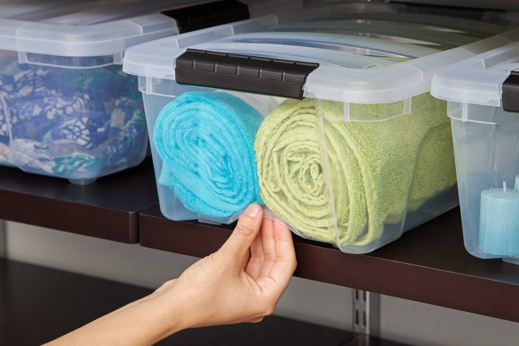 12 Quart Stack & Pull™ Box, Clear – IRIS USA