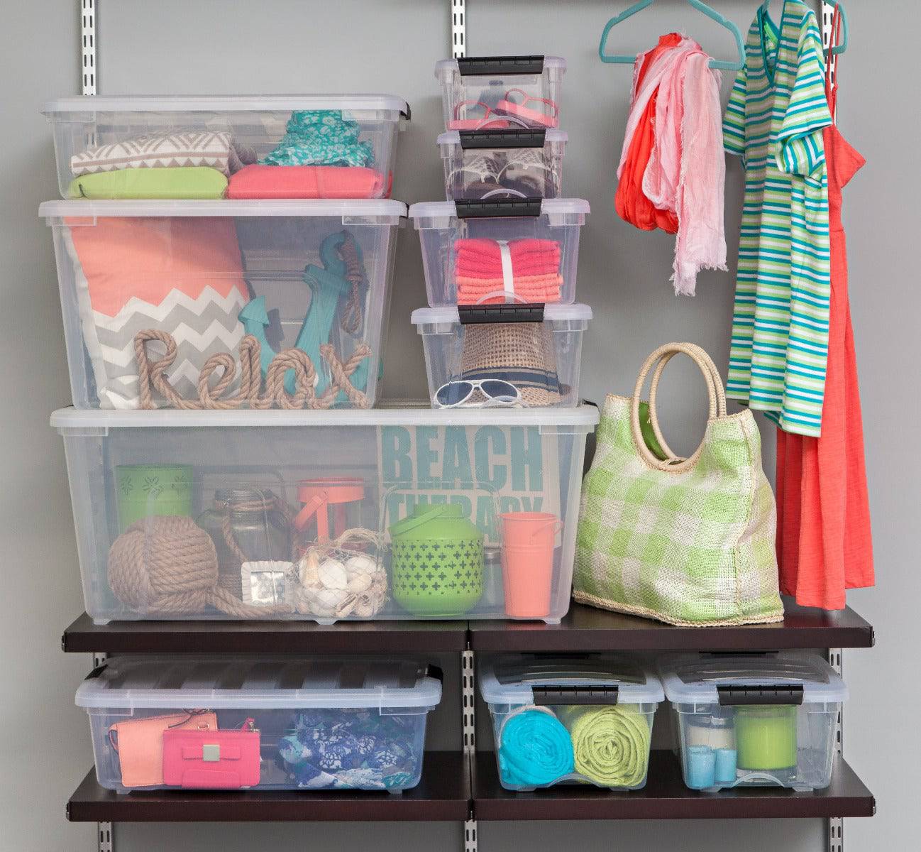 12 Quart Stack & Pull™ Box, Clear – IRIS USA