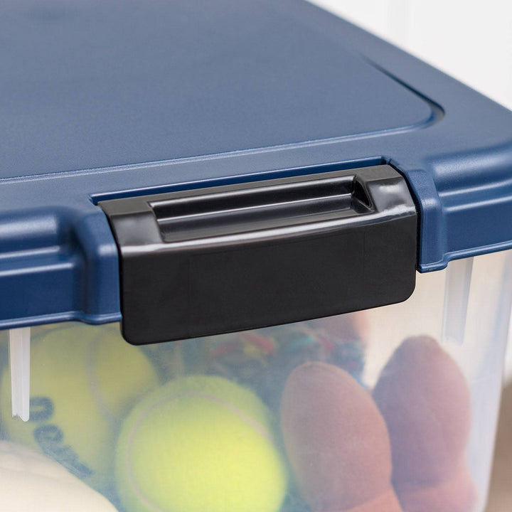 3-Piece Airtight Pet Food Container Combo, Navy - IRIS USA, Inc.