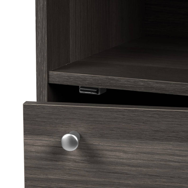 IRIS USA 3 Tier Small Storage Cabinet, Portable Storage Shelf Unit, Small Bookcase with Doors, Grey - IRIS USA, Inc.