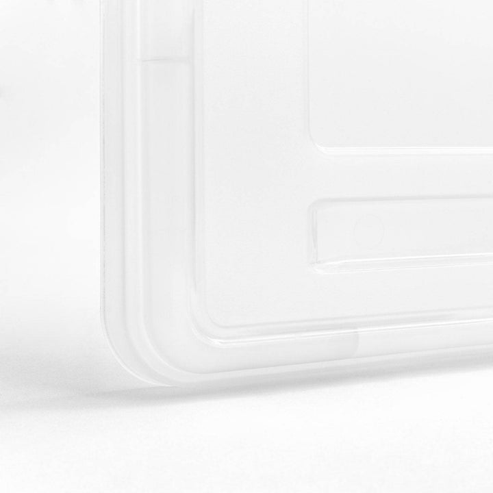 Plastic File Box with Split Lid, Letter Size, Gray, 4/Pack - IRIS USA, Inc.
