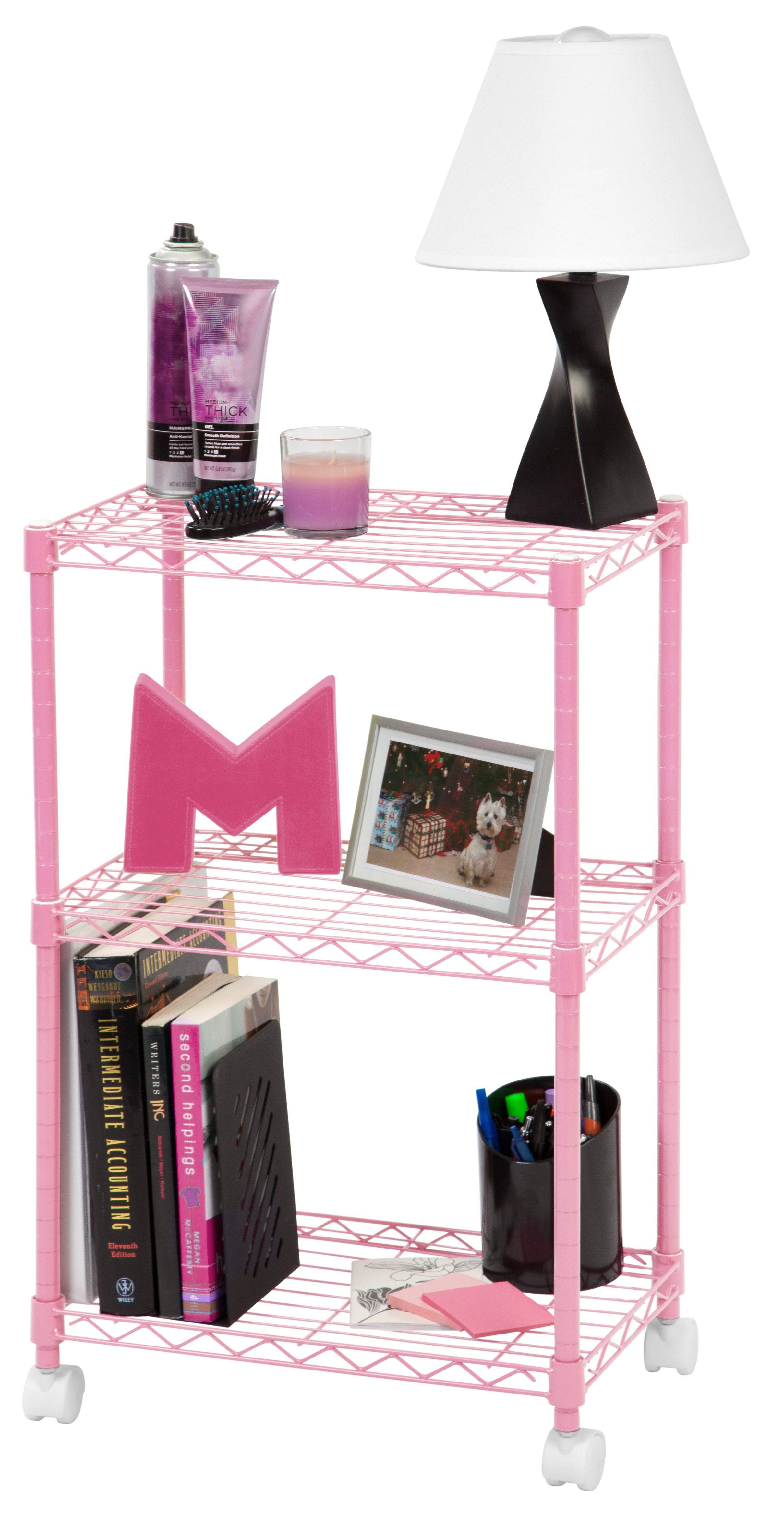 3-Tier Wire Shelf with Casters – IRIS USA