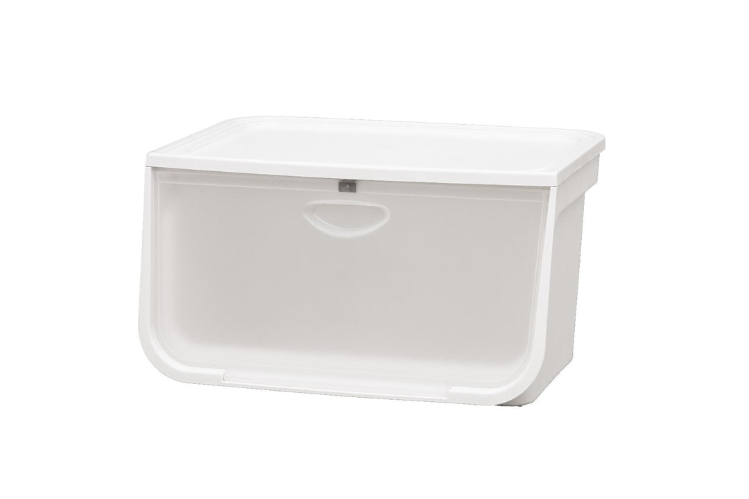 49 Quart Large Flap Box, White and Clear - image 1#color_white