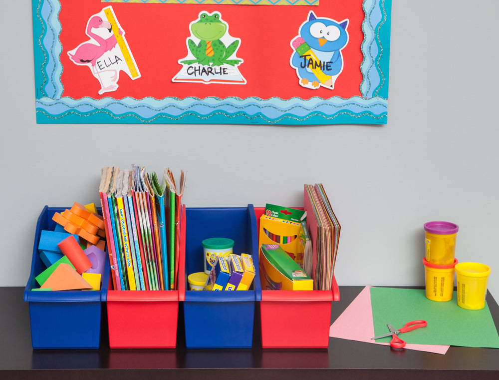 Connecting Book Bin, Red or Blue - IRIS USA, Inc.