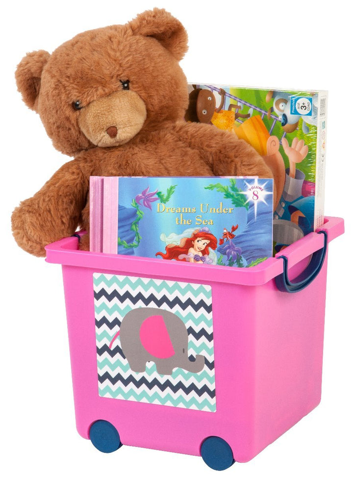 Toy Storage Box - image 5#color_pink-blue_elepahnt