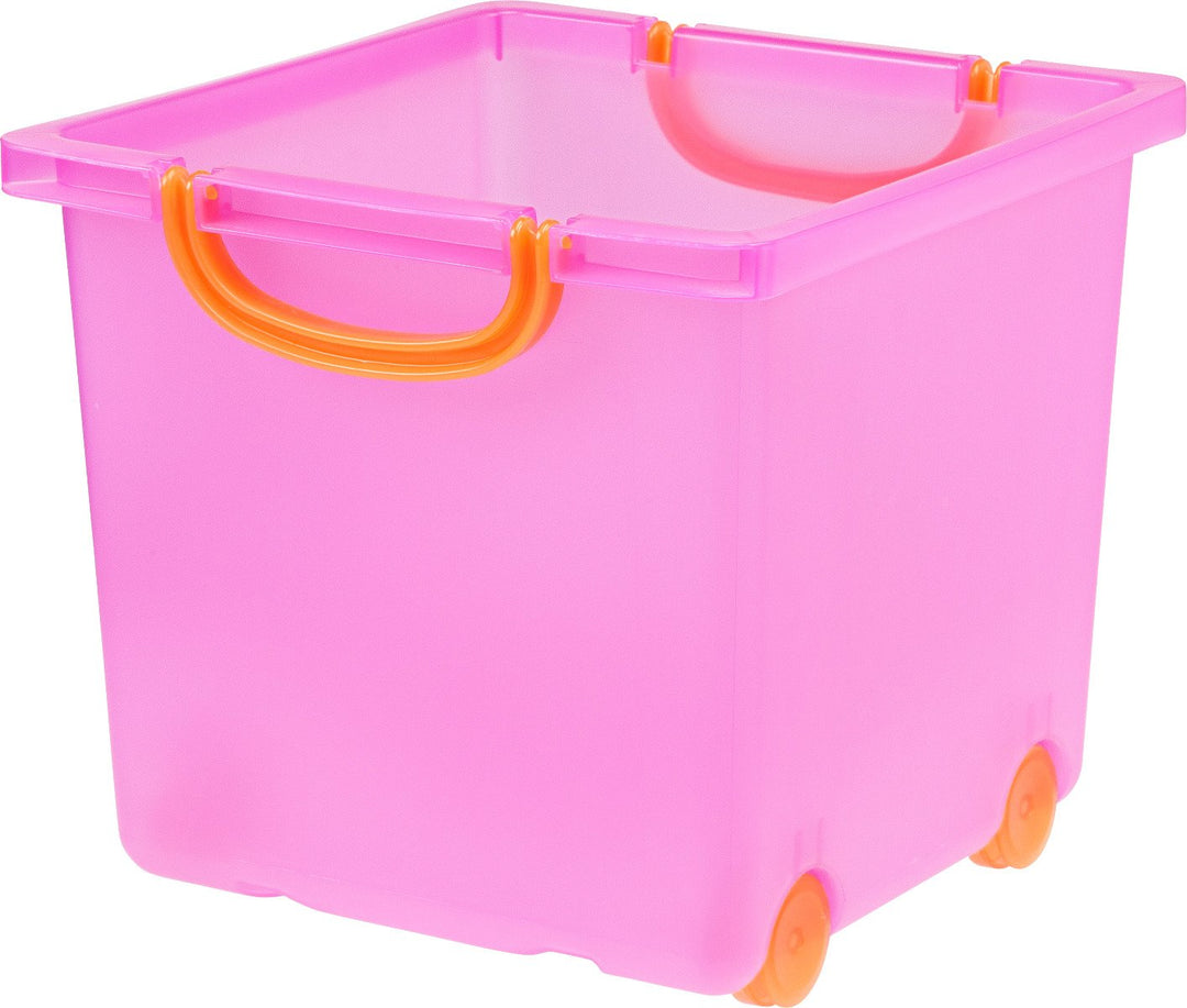 Toy Storage Box - image 1#color_pink-_orange_handle