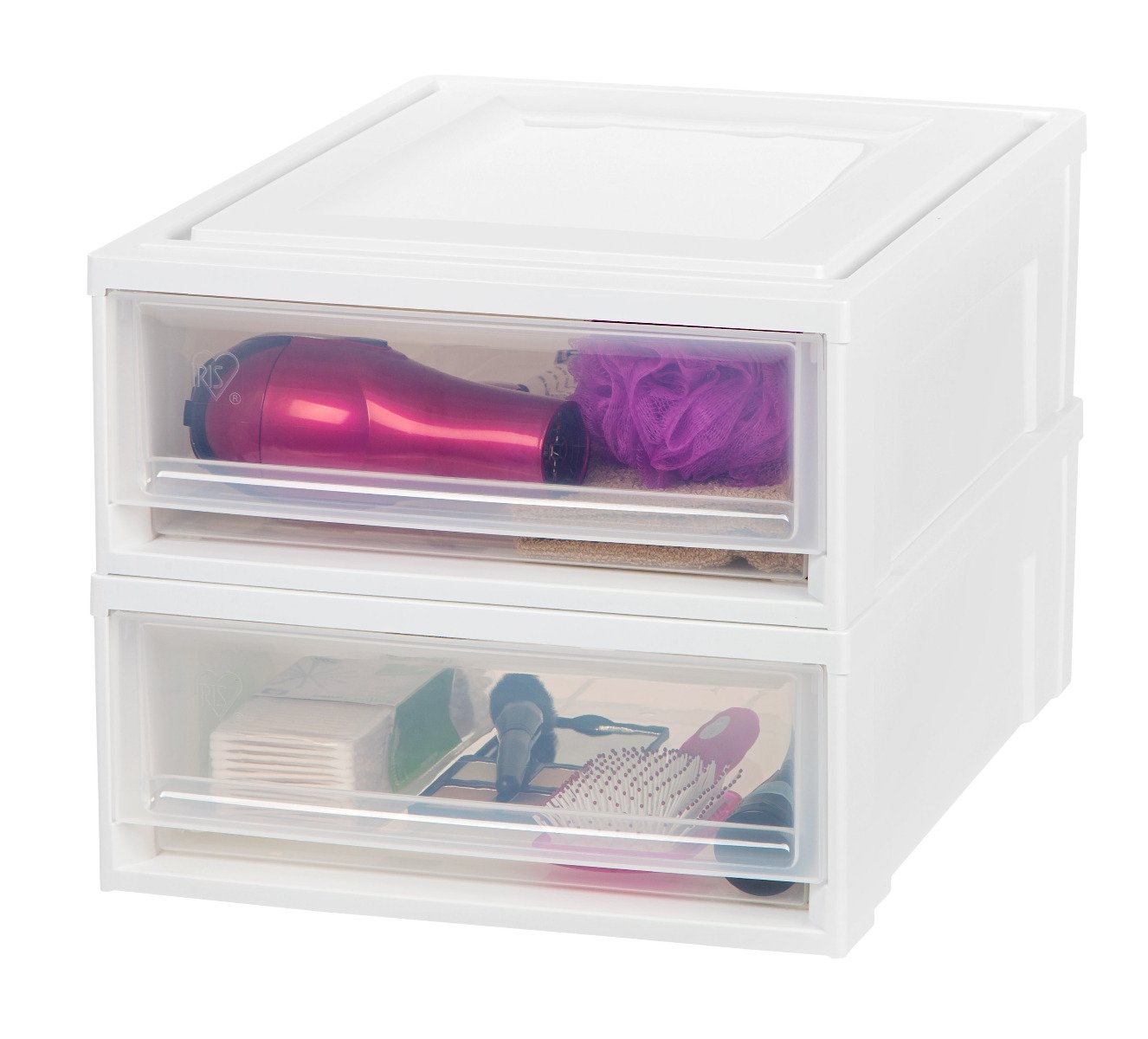 Stacking Storage with Drawer - 22 QT – IRIS USA