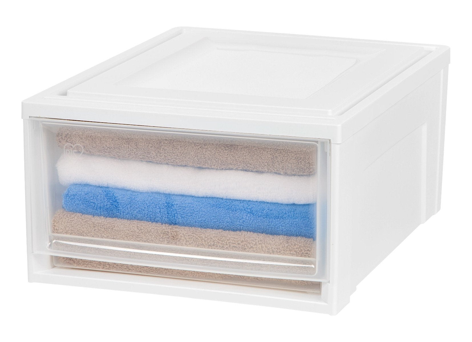 Stacking Storage with Drawer - 30.9 QT – IRIS USA