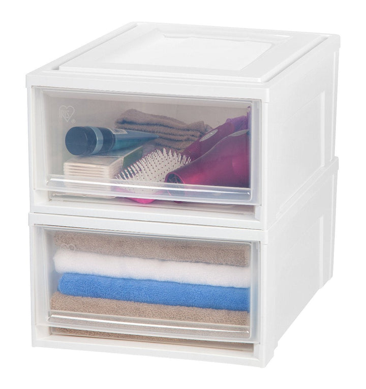 Stacking Storage with Drawer - 30.9 QT - IRIS USA, Inc.