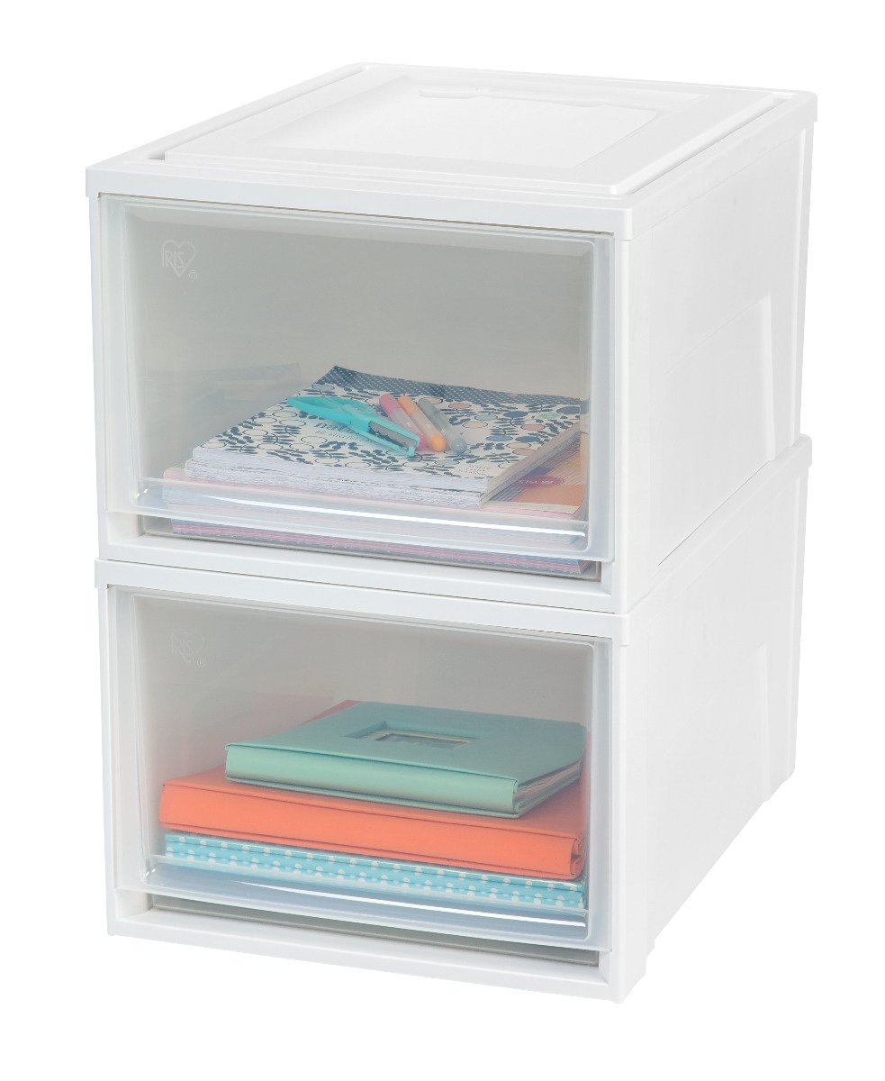 Stacking Storage with Drawer - 43.4 QT - IRIS USA, Inc.