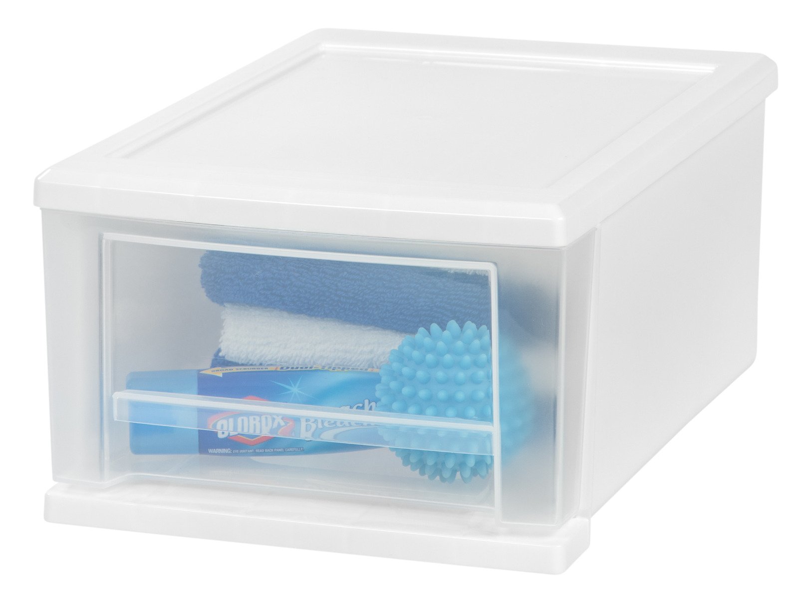 Iris® Clear Small Stacking Drawer, 4ct.