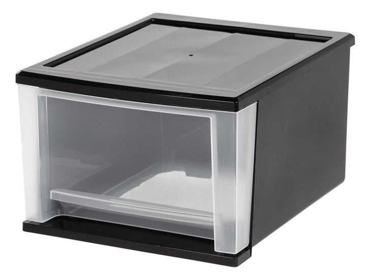Small Stacking Drawer - 17 QT - image 1#color_black